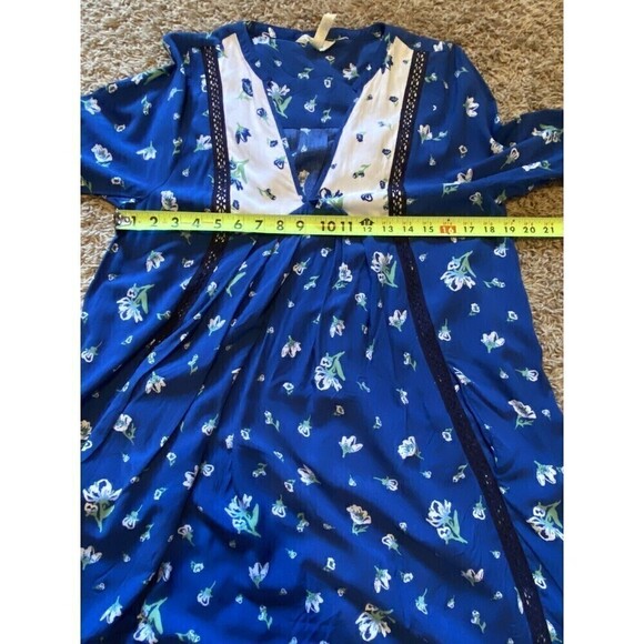 Matilda Jane Dress Day Tripping Womens Size Small Blue White Boho Floral - Picture 8 of 9